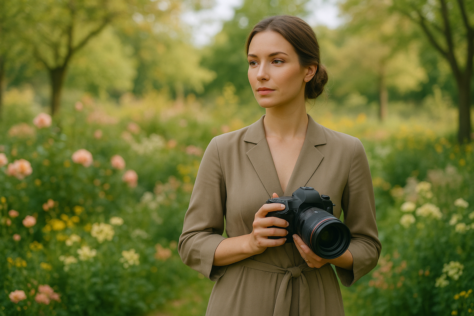 barevná jarní krajina