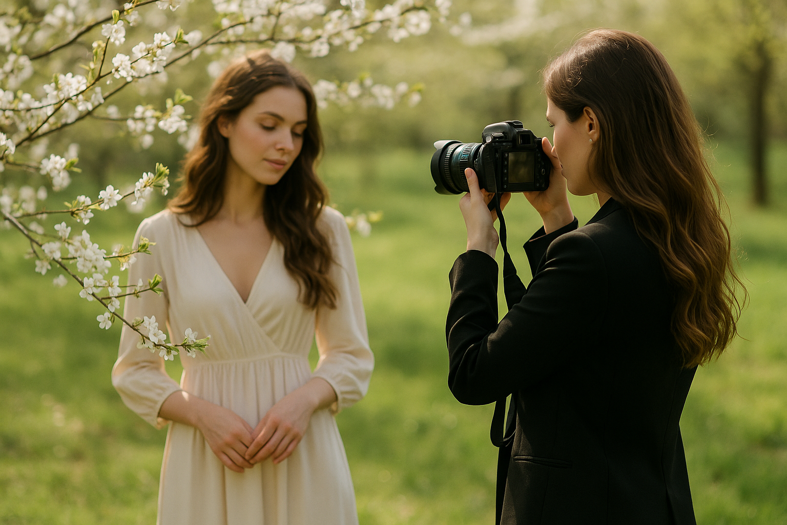 Portréty v přírodě: Jak využít jarní krajinu