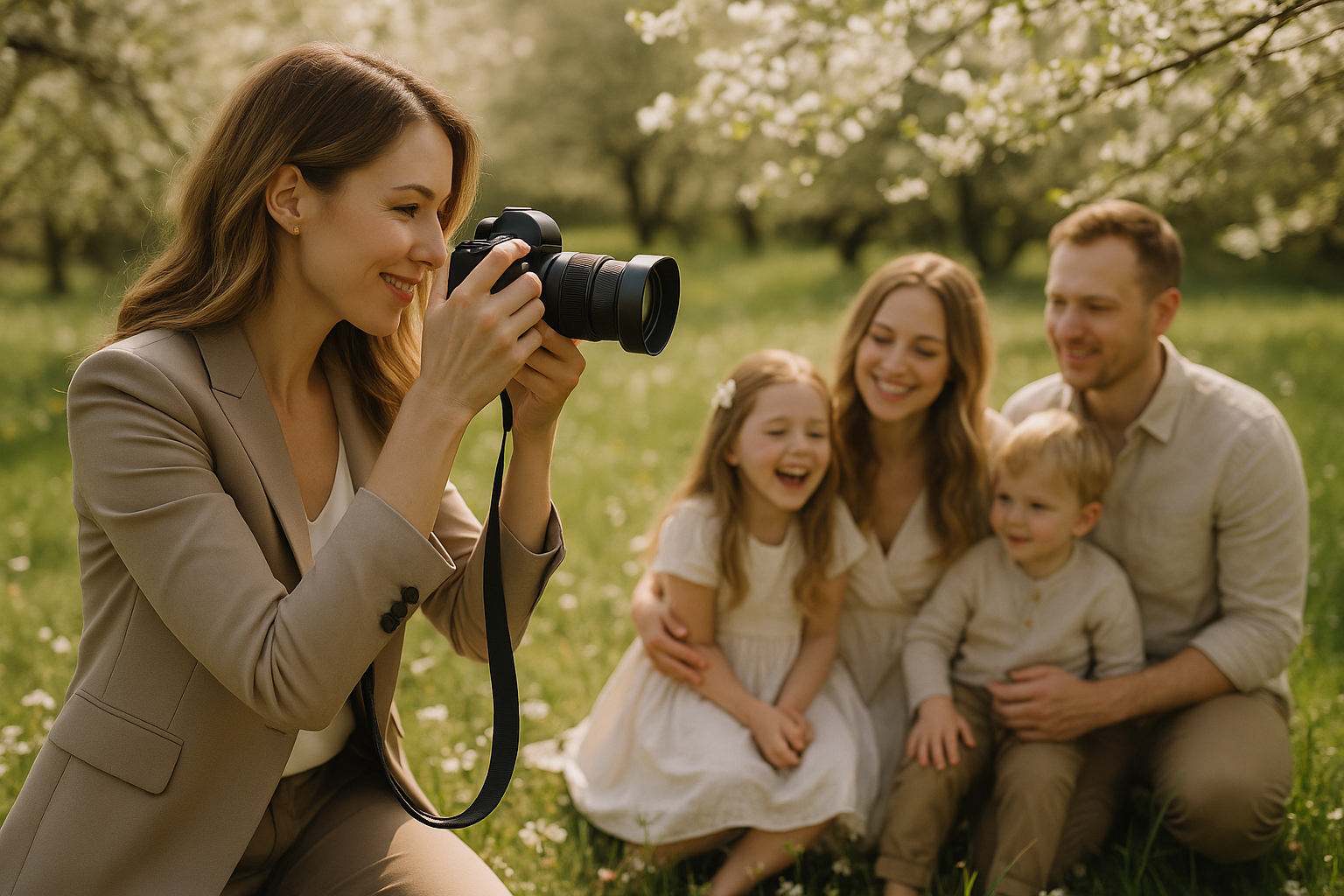 Kreativní nápady na jarní rodinné focení