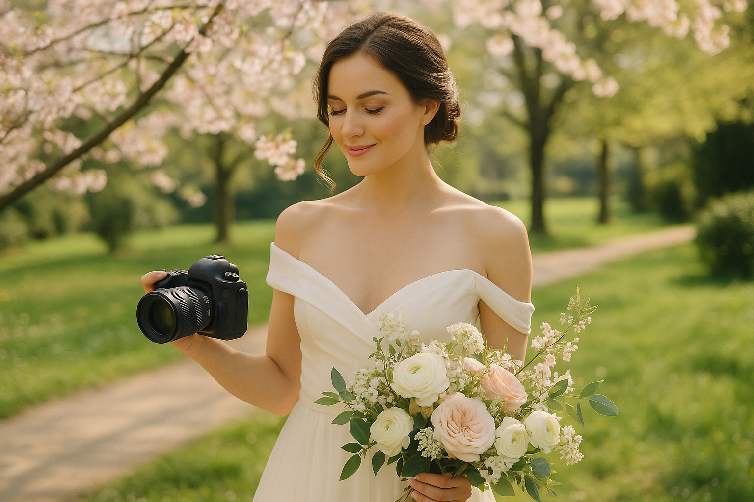 Kouzlo jarních svateb: Ideální místa pro svatební focení