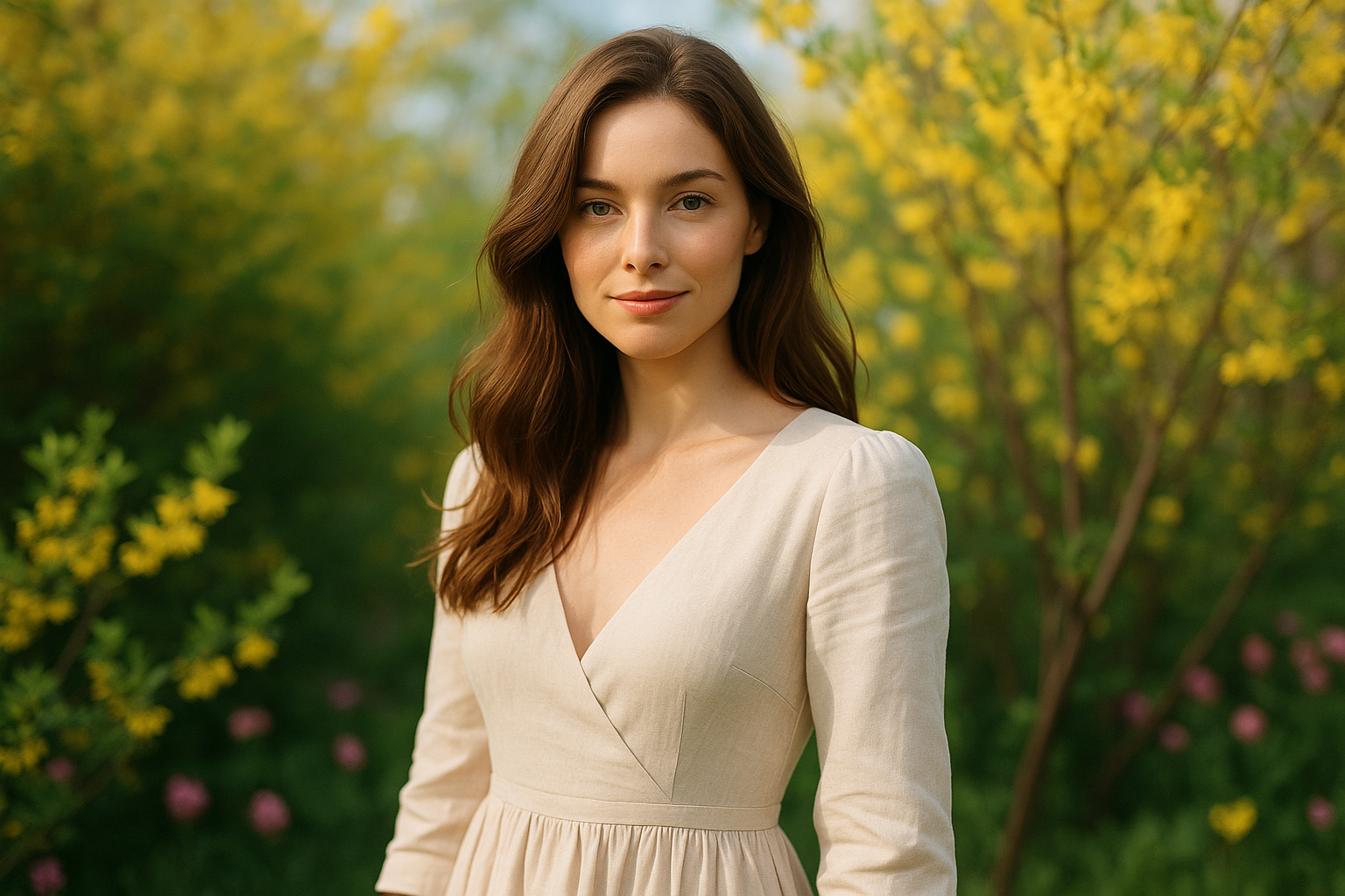 atmosférické jarní portréty