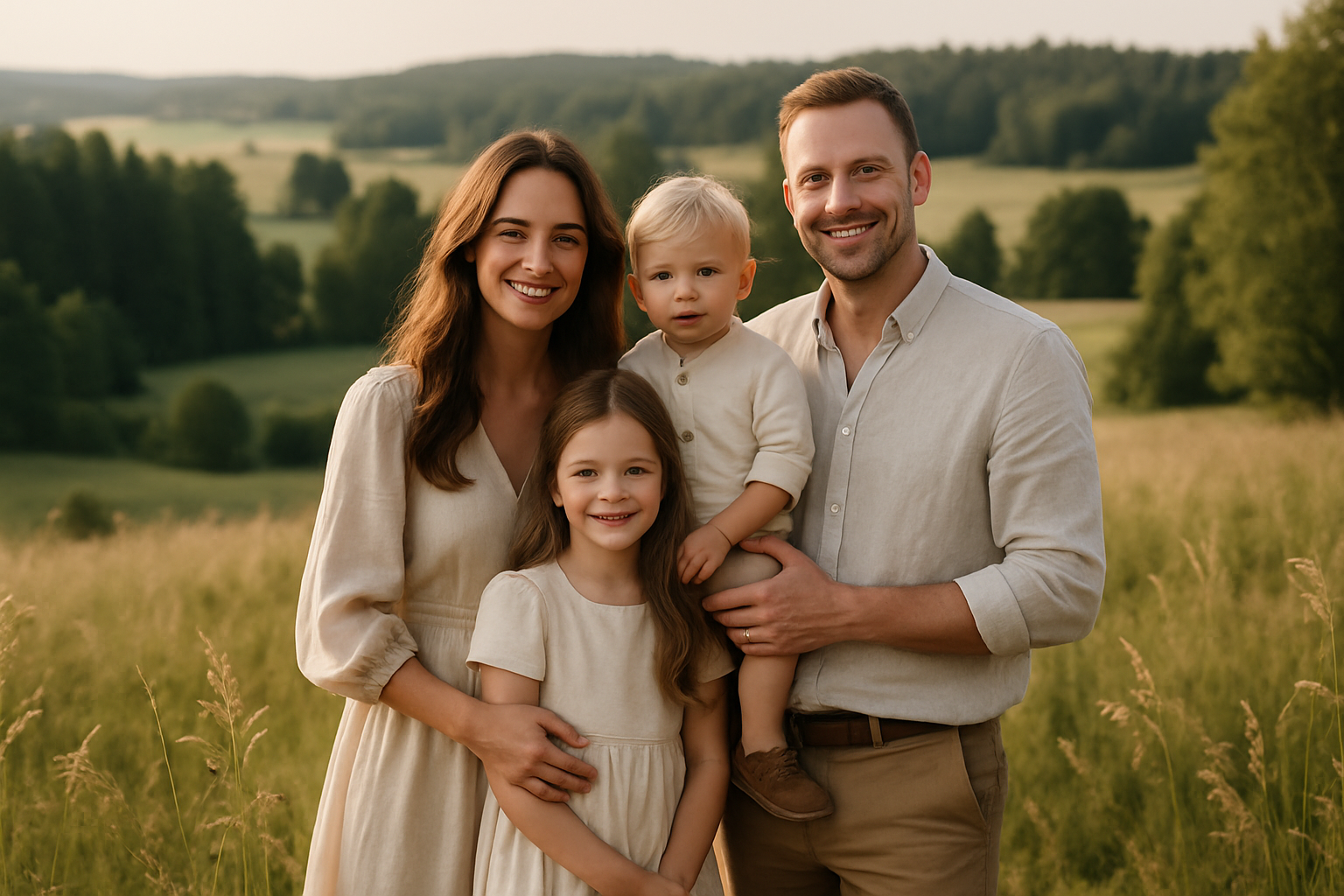 Rodinné focení na Vysočině: Nezapomenutelné chvíle v přírodě